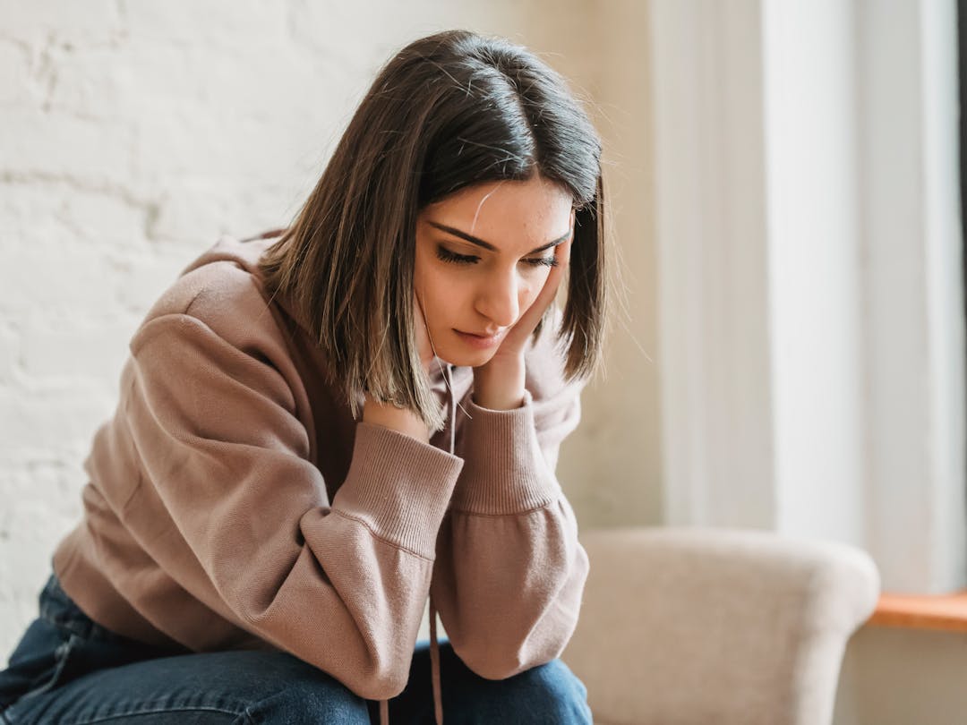 Woman feeling overwhelmed